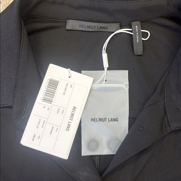 Helmut Lang Black Long Sleeve Shirt Dress - Picture 3 of 4